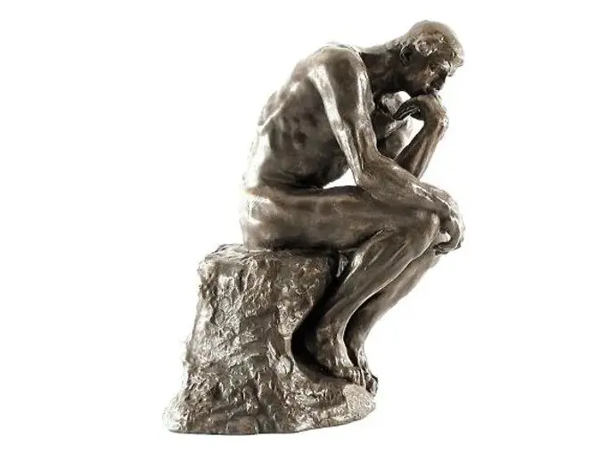 Beeld van De Denker van Rodin