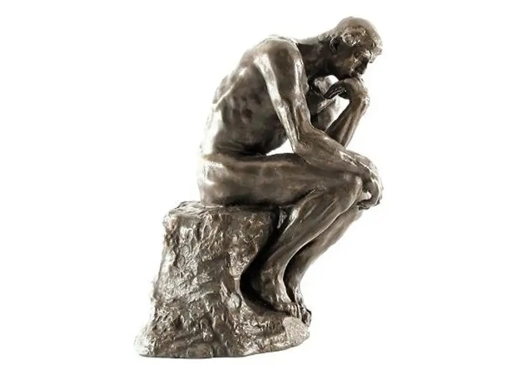 Beeld van De Denker van Rodin